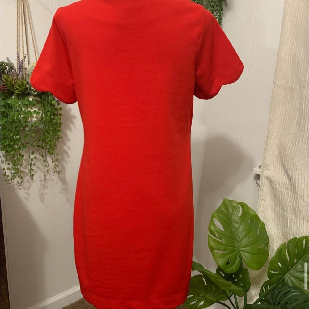 Red mini dress